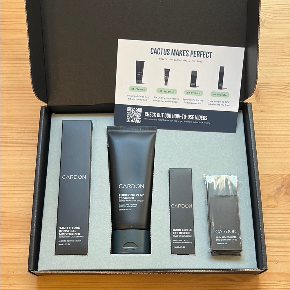 Cardon Men's Skincare Gift Set, Cardon Anti-Aging Korean Skincare Routine